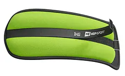 Обважнювачі для ніг та рук Hop-Sport HS-S002WB 2х1кг зелені - мініатюра 2
