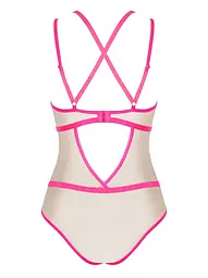 Боді Obsessive Nudelia S/M рожевий - мініатюра 6
