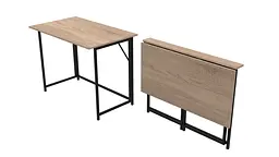 Стіл розкладний Моріс Ferrum-decor 750x1000x600 Чорний метал ДСП Дуб Сонома 16 мм (FRD-104672) - мініатюра 4