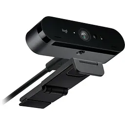 Веб-камера Logitech Brio 4K Graphite UltraHD (L960-001718) Black (960-001718) - мініатюра 2