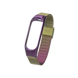 Ремінець ANCHOR Milanese Loop Xiaomi Mi Band 3/Mi Band 4 Gradient Фіолетово-зелений (22812_1007658)