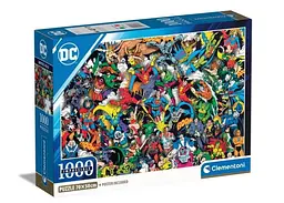 Пазл Clementoni Impossible: Нездійсненне, DC Comics (Impossible DC Comics Puzzle - 1000 pcs.), 1000 ел. (39863)