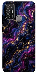 TPU чехол Demsky Purple space marble для ZTE Blade A52