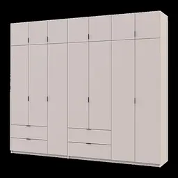 Розпашна Шафа для одягу Doros Лукас Кашемір 3+4 ДСП 280х50х240 (42005120)