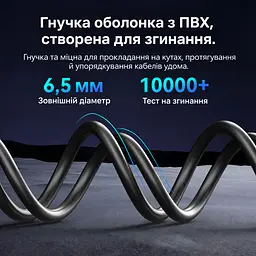 Мережевий кабель Ethernet Vention 2 м патч-корд RJ45 8P8C Cat8 до 40 Гбіт/с з подвійним екрануванням S/FTP з гнучкою оболонкою 2000 МГц чорний (IKRBH) - мініатюра 6