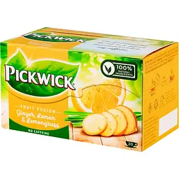 Чай фруктово-трав'яний Pickwick імбир-лемонграс 30 г (20 шт. х 1.5 г) (907484) - мініатюра 2