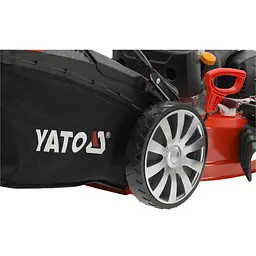 Газонокосарка бензинова YATO з приводом 4.5 кВт ширина різання Ø=56 см травозбірник-62 л (YT-85537) - мініатюра 6