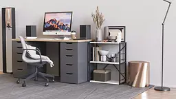 Етажерка 3/60 Ferrum-decor Серії Коннект 75x60x28 чорний ДСП Білий 16мм (FRD-104254) - мініатюра 7
