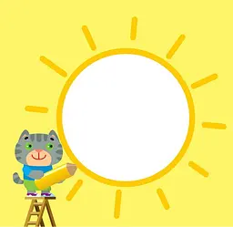 Розмальовка з кольоровим контуром Книжковий хмарочос Котик (403587) - мініатюра 2