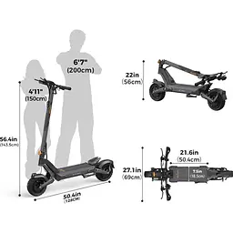 Електросамокат Ausom L2 Max Black [143784] - мініатюра 9