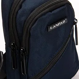 Сумка-слінг Lanpad нейлонова через плече 13х24х7 см Синій - мініатюра 7
