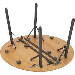Стіл Bo-Camp Poundbury Round Brown 90x90 см (1404656) - мініатюра 7