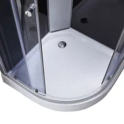 Душовий бокс Lidz Tani SB90x90.SAT.LOW.GR, Хром матовый, тонований, хром матовий - мініатюра 4