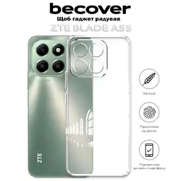 Чохол до мобільного телефона BeCover ZTE Blade A55 Transparancy (712288) - мініатюра 5