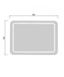 Дзеркало Мойдодир Tina 60х80 / 80x60 з LED-підсвіткою - мініатюра 6