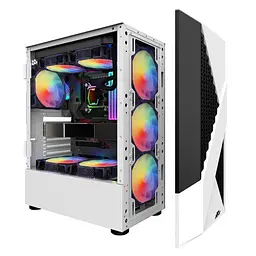 Корпус 1stPlayer F3-A-WH-4F1-PS-600FK-EU Білий 600W - мініатюра 4