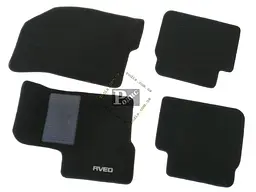 килимки текстиль Chevrolet Aveo до 2011 Чорний
