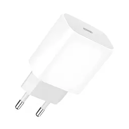 Зарядний пристрій Denmen USB-C PD 20 Вт 3.6 А білий (DM-DC06-WH)