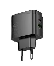 Адаптер зарядний пристрій із бічними виходами Hoco CS63A Bright 65 W (2 порти 1 A1C) + кабель C-C - мініатюра 6