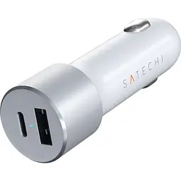 Автомобільний зарядний пристрій Satechi Car Charger Type-C PD 72W Silver (ST-TCPDCCS) - мініатюра 2