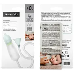 Аспіратор назальний Suavinex з силіконовою трубочкою +0 місяців (308854) - мініатюра 9
