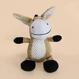 М'яка іграшка для собак Plush Donkey з пищалкою