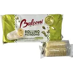Бисквитные рулетики Balconi Rollino Pistacchio 222 г