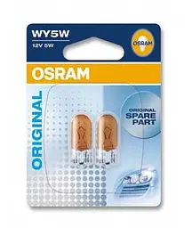 Комплект галогенових ламп OSRAM 2827-02B WY5W 12V W2,1X9,5D 10X2 Blister