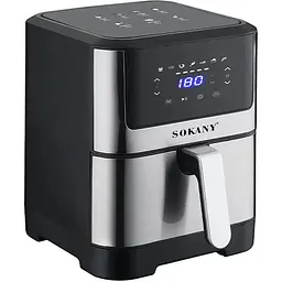 Аерофритюрниця безмасляна Sokany SK-ZG-8040 електрична 7л з сенсорним керуванням 1800Вт