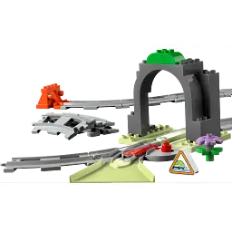 Конструктор LEGO DUPLO Додатковий набір. Залізничний тунель і колії, 20 деталей (10425) - мініатюра 2