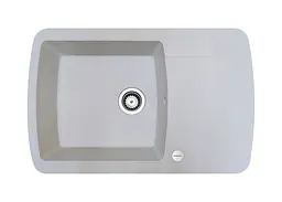 Кухонна мийка Adamant OPTIMAKS біла 775x495x200 мм, з крилом 77,5 см