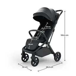Прогулянкова коляска Kinderkraft Nubi 3 Midnight Black (KSNUBI03BLK0000) - мініатюра 8