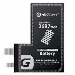Акумулятор iPhone 12 Pro Max A2466, 3687mAh, без контролера, оригінал G+OCA PRo
