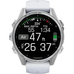Смарт-годинник Garmin Fenix 8 AMOLED 43mm Silver with Whitestone Silicone Band (010-02903-00) [115071] - мініатюра 10
