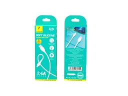 Кабель SkyDolphin S22L Soft Silicone USB - Lightning (M/M), 1 м, Білий (USB-000599)