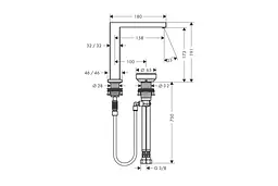 Змішувач для умивальника Hansgrohe Tecturis E CoolStart EcoSmart+ з донним клапаном chrome 73053000 - мініатюра 3