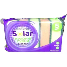 Губки кухонні SOLAR 5шт Standard