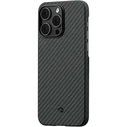 Чохол-накладка Pitaka MagEZ Case 3 Twill 1500D Black/Grey для iPhone 14 Pro (KI1401P) - мініатюра 2