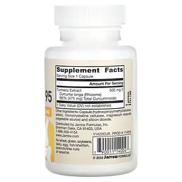Куркумін Jarrow Formulas Curcumin 95, 500 мг 60 капсул - мініатюра 2