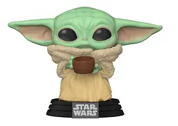 Фігурка Funko Pop Фанко Поп Мандалорець The Child with Cup Малюк Йода з чашкою 10 см SW BY 378 - мініатюра 2
