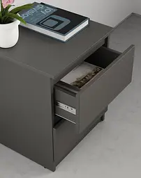 Приліжкова тумба MebelStar Нео 40x43x53 см Антрацит (MBS-1186) - мініатюра 4