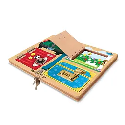Дошка Melissa&Doug з засувками і блокуванням дерев'яна (MD19540) - мініатюра 4