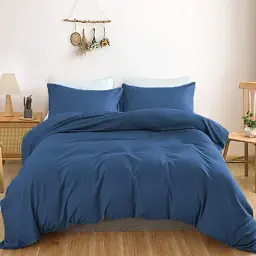 Простирадло MirSon Satin Light Pro 10-011 Dark Blue 110х160 см (2200010173987) - мініатюра 2