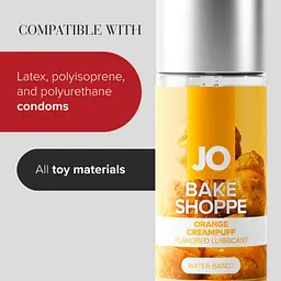 Лубрикант на водній основі JO Bake Shoppe - Orange Creampuff 60 мл, без цукру та парабенів - мініатюра 3