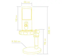 Мікрофон конденсаторний HATOR HTA510 RGB Signify USB Black - мініатюра 9