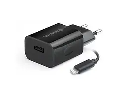 Мережевий зарядний пристрій REAL-EL CH-217 Black (EL123160016)