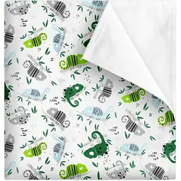 Багаторазова непромокаюча пелюшка Cosas Chameleon 100х140 см біло-зелена (Diaper_Chameleon_100x140)