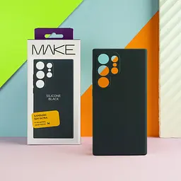 Чохол MAKE Samsung S24 Ultra Silicone Black - мініатюра 3