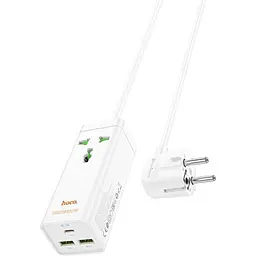 Мережевий фільтр Hoco AC9A Talent PD30W White [601641] [122405] - мініатюра 2
