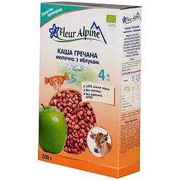 Каша молочна Fleur Alpine Organic Гречана з яблуком 200 г